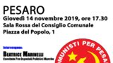 Pesaro, incontro pubblico su Sanita’,organizzato dalla lista Comunisti per Pesaro